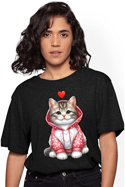 StoryGift Romania Tricou Femei cu 2 pinguini, ilustratie, inimioara, bucurie,...