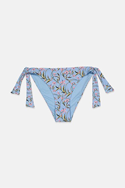 Women'secret بيكيني سفلي بطبعة زهور للنساء، أزرق سماوي