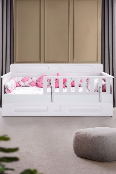 Setay Yavrulu Karyola, Flora Yavrulu Montessori Karyola - Beyaz