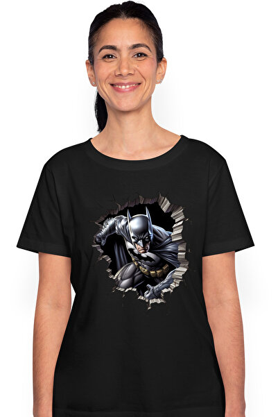 StoryGift Romania Tricou Femei Cu Batman Supererou care iese din Pestera, Lup...
