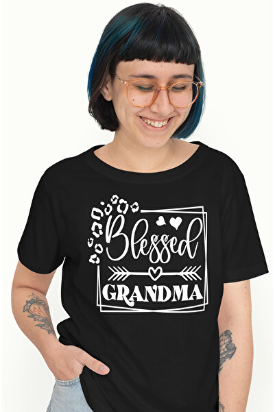 StoryGift Romania Tricou Femei cu inimioare si textul in engleza "Blessed gra...