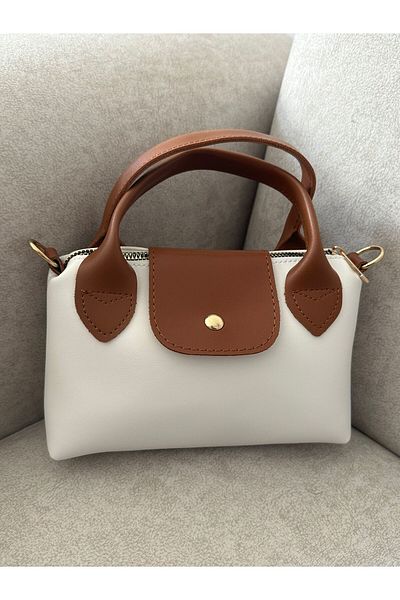 RumyaCollection Women's Mini Party Hand and Shoulder Bag White