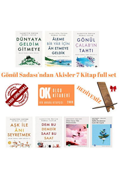 Turkuvaz Kitap Gönül Sadası’ndan Akisler 7 kitap tam set / Sadettin Ökten , K...