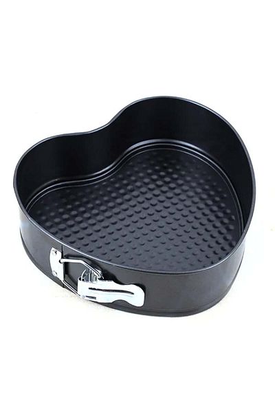 PUFO Tavă de copt metalică intrinsecă în formă de inimă, cu bază detașabilă, 24 cm