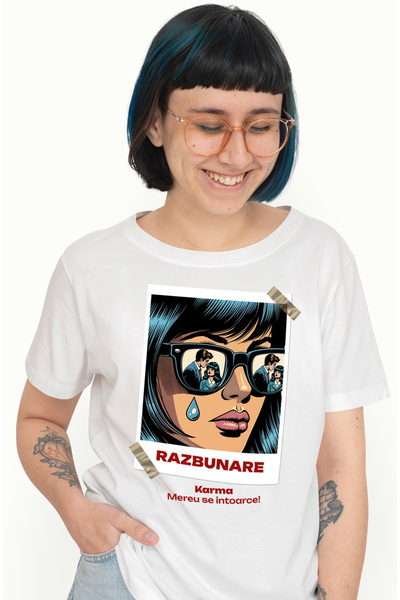 StoryGift Romania Tricou Femei Fata tradata razbunare inselat karma cu imprim...