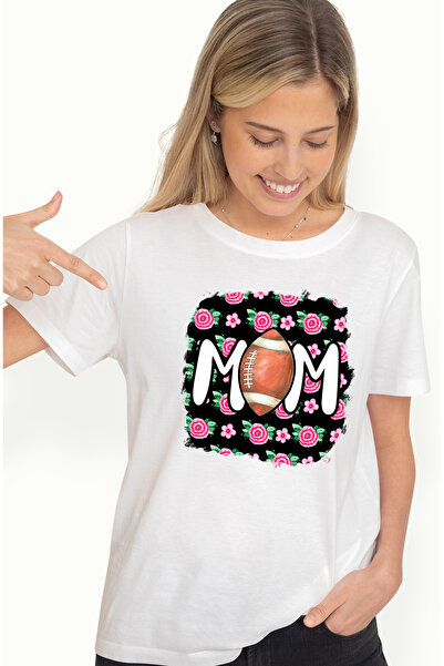 StoryGift Romania Tricou Femei cu mesajul "Mom", mama, trandafiri, flori, min...