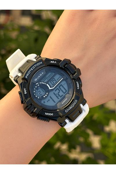 Jaga Digital 2 Years Warranty Alarm+Stopwatch+Light and Calendar 5 Atm Young Sports Men's Wristwatch Jg021