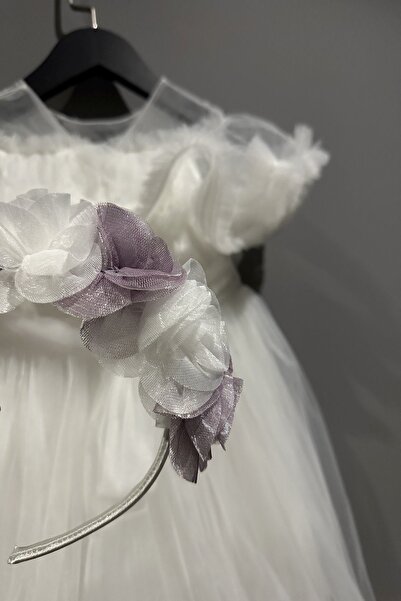 HAUSEkids 6-10 Yaş Sugar Pollyana Kız Çocuk Elbise-Ekru