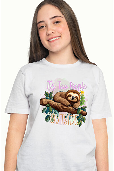 StoryGift Romania Tricou Femei cu animalul sloth/lenes cu mesajul "It's too p...