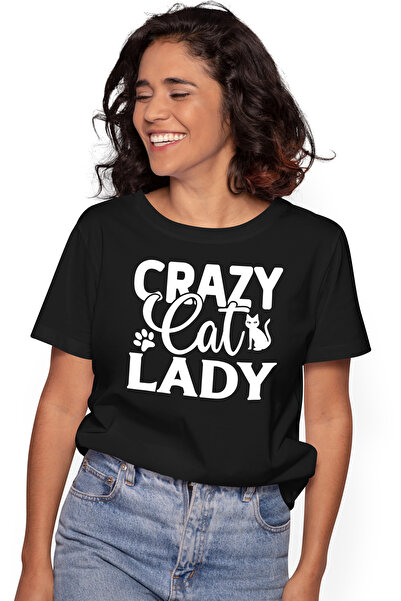 StoryGift Romania Tricou Femei cu o pisica pentru o doamna innebunita dupa pi...