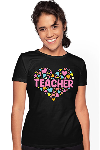 StoryGift Romania Tricou Femei cu mesajul "Teacher", ilustratie, scoala, elev...