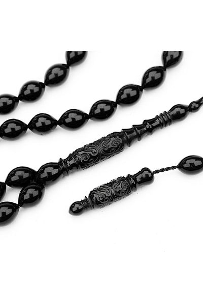 Skygo Oltu Stone Stone Cut Imame Nakkaş Carved Rosary