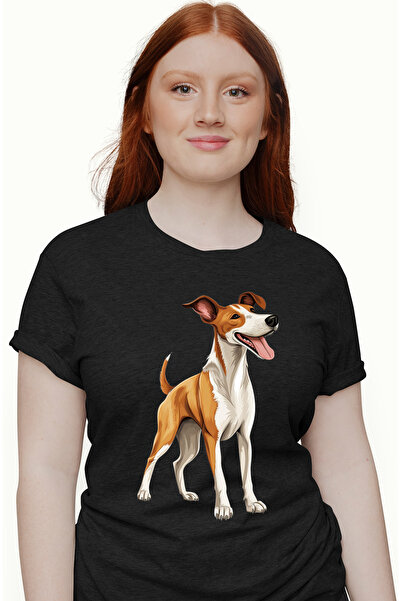 StoryGift Romania Tricou Femei cu un caine binedispus, ilustratie, cuminte, l...