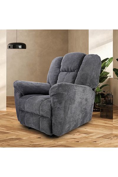 BACK COMFORT Royal Seat | Striped Velvet Rocking Recliner Chair