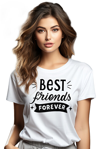 StoryGift Romania Tricou Femei pentru cei mai buni prieteni cu mesajul "Best ...