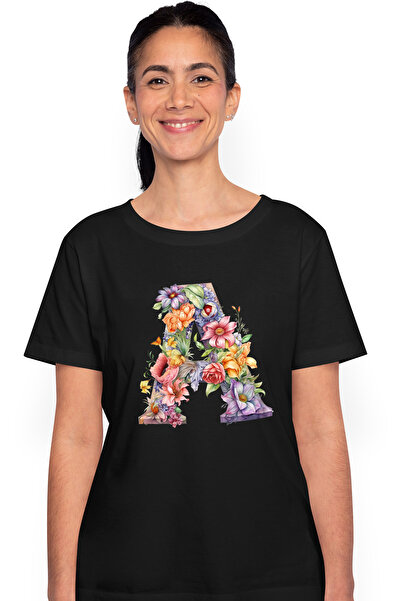 StoryGift Romania Tricou Femei cu litera "A", ilustratie, pentru copii, scoal...