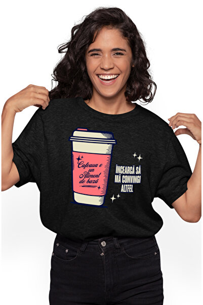 StoryGift Romania Tricou Femei Cafeaua, un aliment de baza iubitorii de cafea...