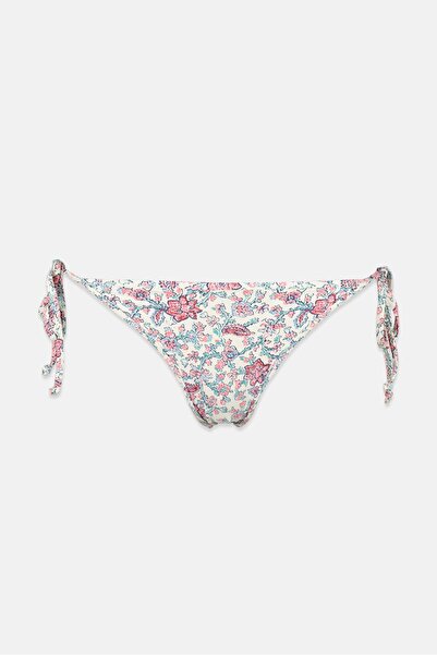 Women'secret بيكيني سفلي بطبعة زهور للنساء، مجموعة باللون الأبيض