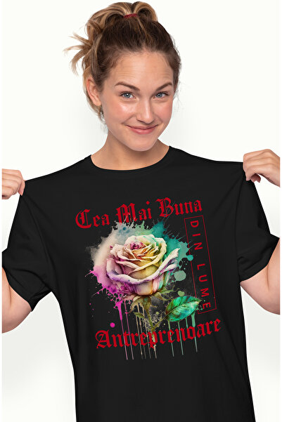 StoryGift Romania Tricou Femei Cu Textul Cea Mai Buna Antreprenoare, Din Lume...