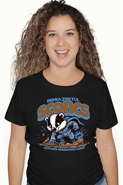 StoryGift Romania Tricou Femei Indraznetul sconcs-Explora adancurile lumii, c...