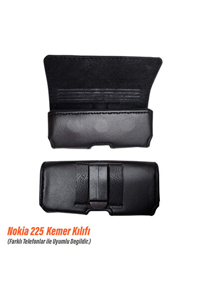 EXENAR Nokia 225 Case Push Button Phone Belt Case Waist Bag