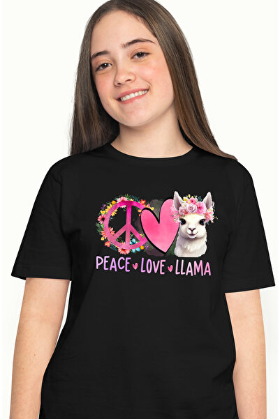 StoryGift Romania Tricou Femei cu lama, inima si semnul pacii cu mesajul "Pea...