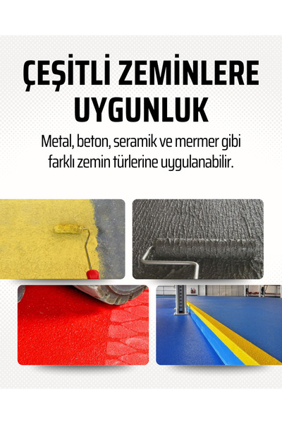 BARS Kaydırmaz Kalın Pürüzlü Zemin Boyası (Ağır Araç Trafiğine Uygun)
