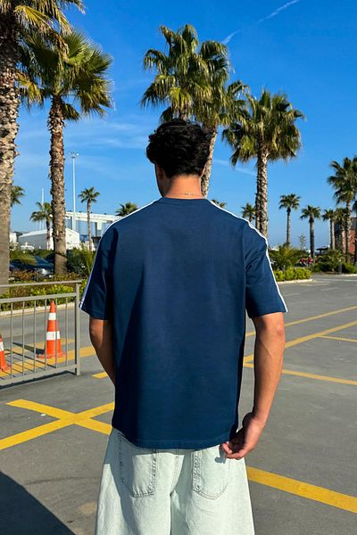 Flaw Wear 1962 Embroidered Indigo T-Shirt