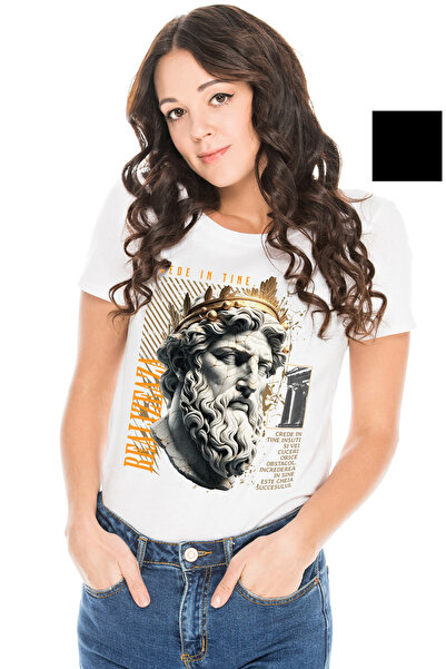 StoryGift Romania Tricou Femei Crede in Tine - Realizeaza!, cu imprimeu pe Fa...