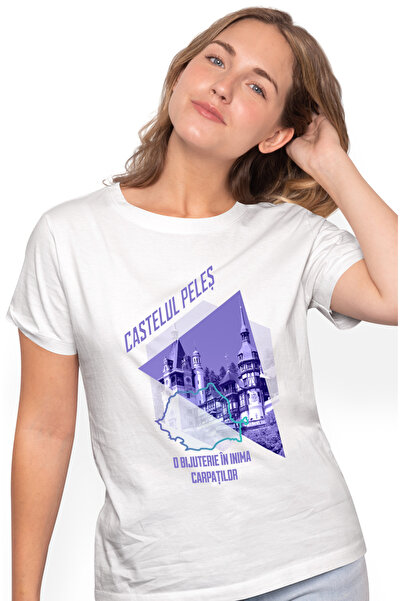 StoryGift Romania Tricou Femei castelul peles o bijuterie in inima carpatilor...