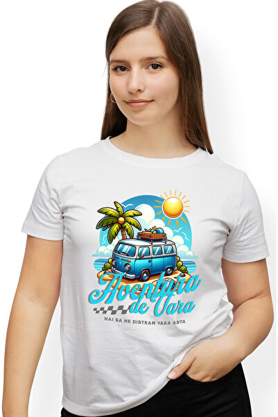 StoryGift Romania Tricou Femei Aventura de Vara - Hai sa ne Distram Vara Asta...