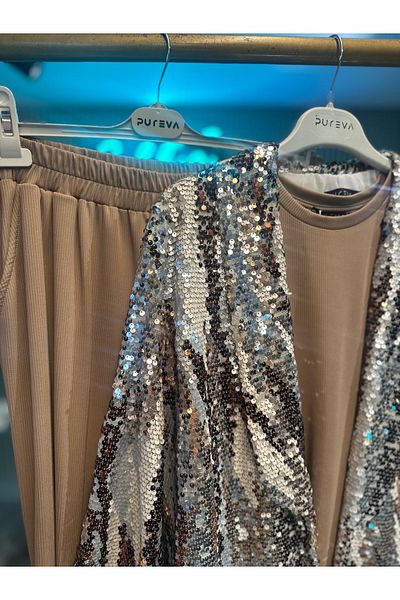 PUREVA Pul Sequin Jacket Suit / Badi - Jacket - Pants