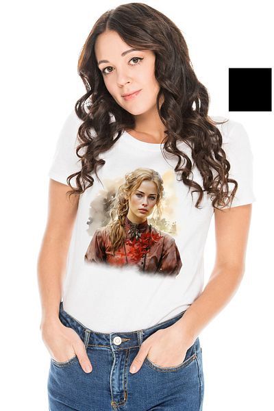 StoryGift Romania Tricou Femei Cu Game Of Thrones, A Song Of Ice And Fire, Cersei Lannister, Regin WHT_XS