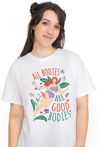 StoryGift Romania Tricou Femei All-Bodies Are Good Bodies cu imprimeu pe Fata...