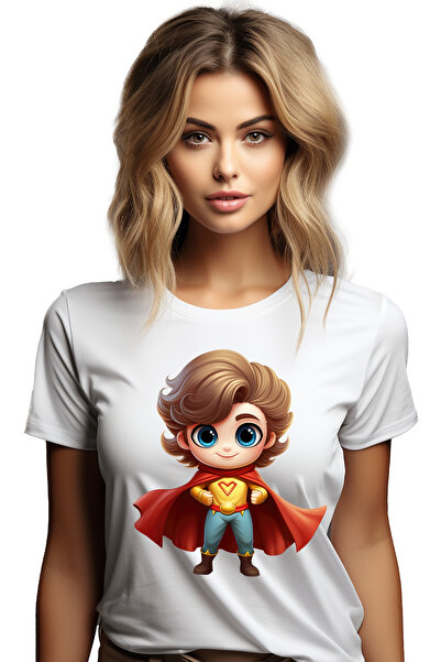 StoryGift Romania Tricou Femei cu un baiat erou, ilustratie, pelerina rosie, ...
