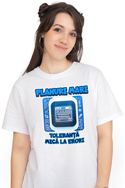 StoryGift Romania Tricou Femei Computer Programator Planuri mari, toleranta m...