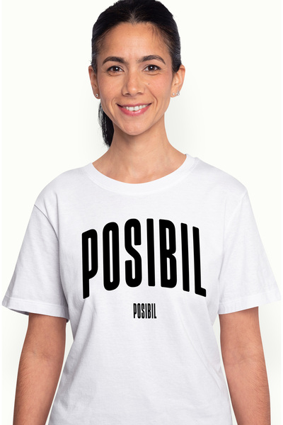 StoryGift Romania Tricou Femei Cuvantul Posibil, Motivational, Self Help, Int...