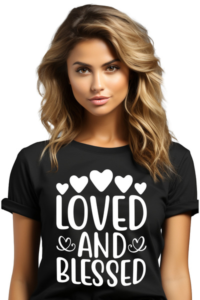 StoryGift Romania Tricou Femei cu inimioare pentru femeile iubite si binecuva...