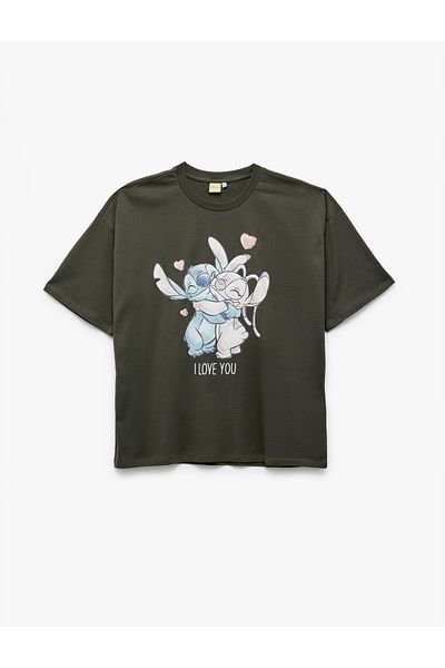 Koton Disney Licensed Short Sleeve Crew Neck Cotton T-Shirt