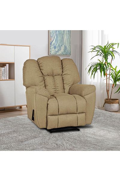 Lazy Vibes Modern 3-position Canvas Recliner Chair in Luxurious Linen Fabric
