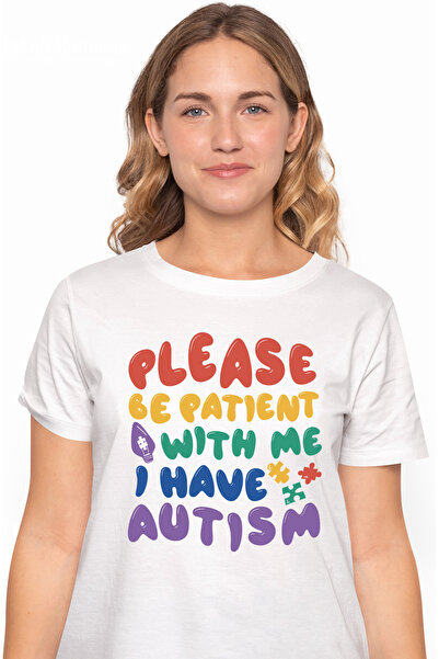 StoryGift Romania Tricou Femei Cu Text In Engleza Colorat Please Be Patient W...