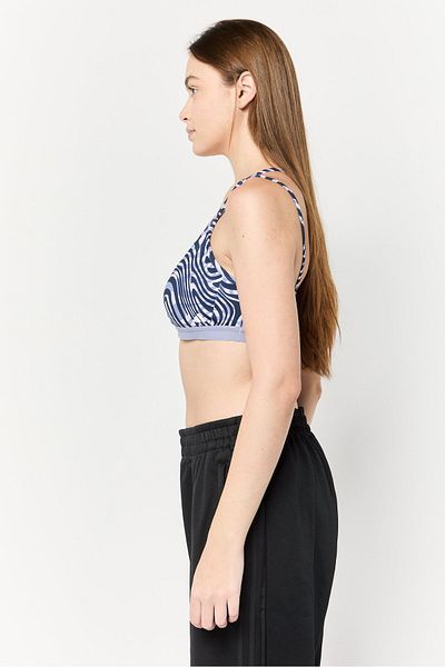adidas Women Brand Logo Padded Sports Bra, Purple