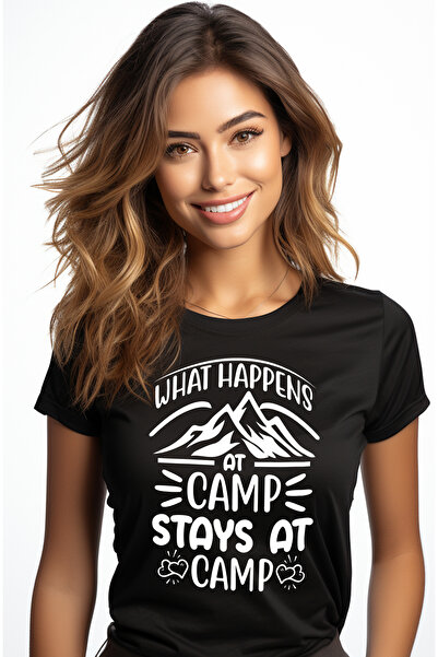 StoryGift Romania Tricou Femei cu munti si inimioare cu mesajul "Ce se intamp...