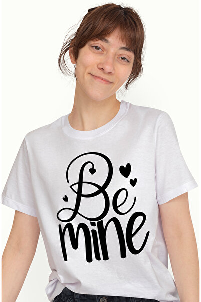 StoryGift Romania Tricou Femei cu inimioare si mesajul in engleza "Be mine" -...