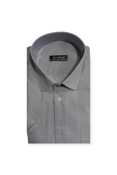 Sadık Collection Two Hands Men's Classic Large Size Short Sleeve Pocket Shirt 1251