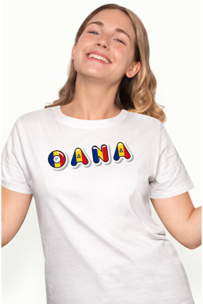 StoryGift Romania Tricou Femei Cu Numele Oana, Romania, Suporter, Steagul Rom...