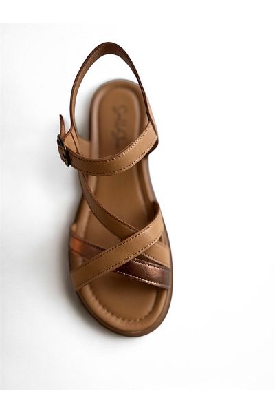 sorella Women's Genuine Leather Orthopedic Sole Sandals - Catty