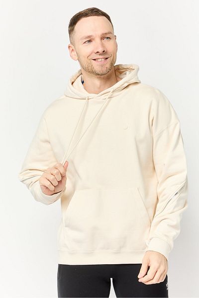 adidas Men Sportswear Fit Long Sleeves Outdoor Hoodie, Cream