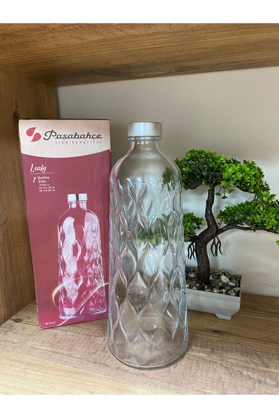 Paşabahçe Leafy Su Şişesi Kapaklı 1035 Cc Orjin. Kutuludur
