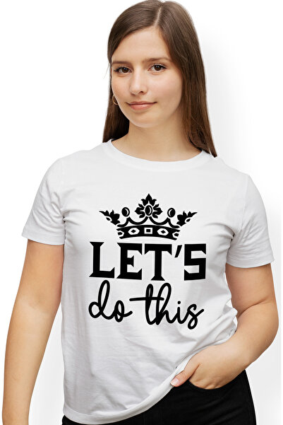 StoryGift Romania Tricou Femei cu o coroana regala si mesajul "Let's do this"...